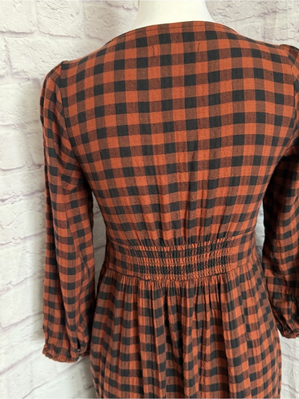Marine layer Maeve Plaid Long Sleeve Maxi Dress - Picture 4 of 14